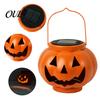 Automatic Dusk To Dawn Lights Solar Pumpkin Lanterns, Waterproof Outdoor Halloween Light, Spooky Festive Patio Hanging Decor Orange Lantern