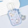 Cartoon Cat Ear Card Holder Acrylic Kpop Idol Photocard Holder Keychain Photo Sleeves Student Bank Bus ID Card Case Sleeve