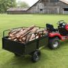 VEVOR Robuuste ATV Trailer Stalen Kiepwagen, 340 kg 0,43 Kubieke Meter, Tuin Utility Trailer met Afneembare Zijkanten voor Zitmaaier Tractor