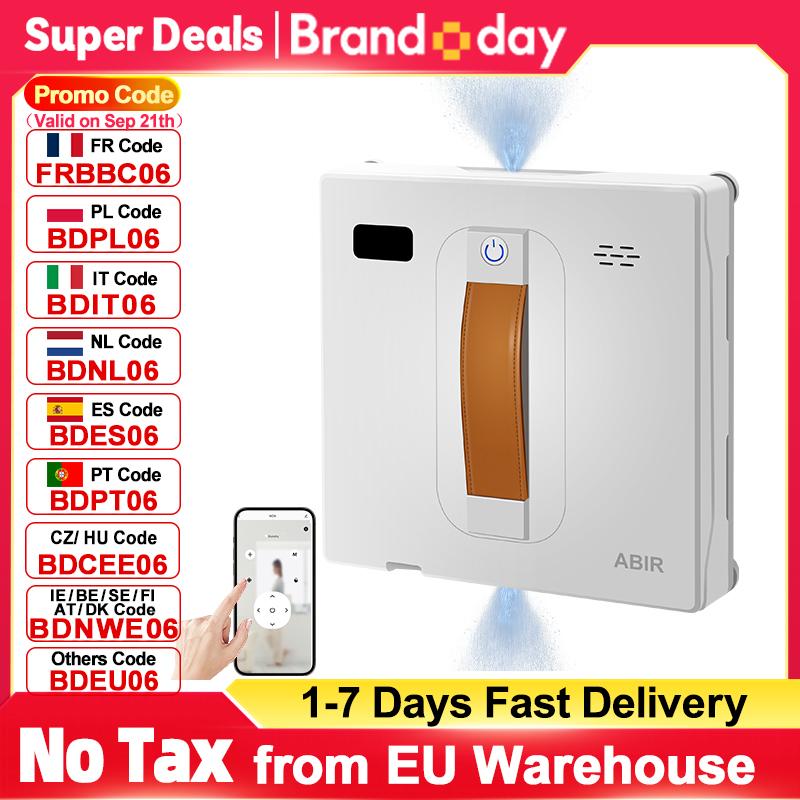 Window Cleaning Robot ABIR WD8, Dual Water Spray,Laser Sensor,High Vacuum Suction,Smart Home Glass Wall Wet Dry Cleaning Robot