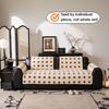 Warm Cube Jacquard Tuffed Fleece Anti-Slip Sofa Cover for Living Room Couch Seat Cover, Universal Sofa Slipcover Furniture Towel