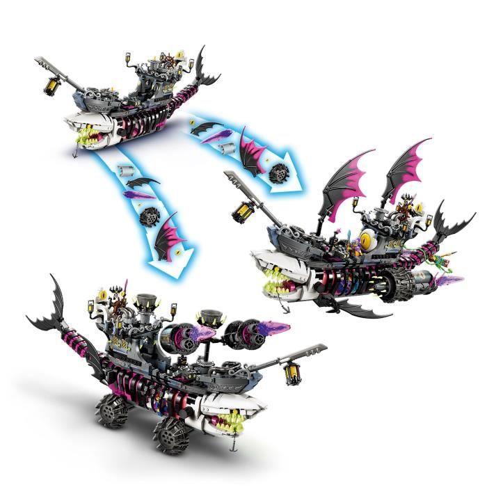 LEGO® DREAMZzz 71469 Le Vaisseau Requin des Cauchemars, Construire un Jouet de Bateau Pirate de 2 Façons