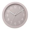 Rhythm Wall Clock Analog Quartz Silent Continuous Second Hand Easy-to-read Font Stylish Grayish Color Pink 32x5cm 8MGA43ND13