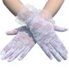Sexy Spitze Spitzenhandschuhe Sommer Brauthandschuhe Fahren eines Elektrofahrrads Radfahren Sonnenschutz Kurzer Stil Handschuhe