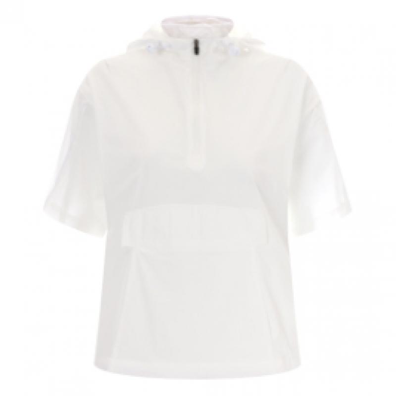 Shop   Women Hooded Half Zip Outdoor Short Sleeve Pink Beige Lb Wsh 425