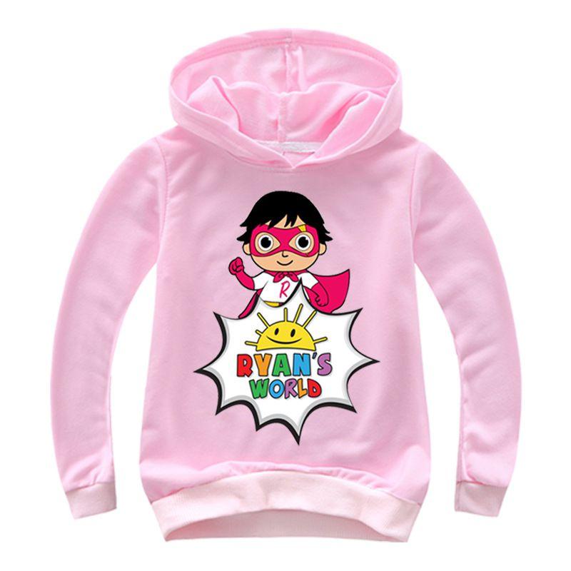 Felpa Cartone Animato per Bambini Ryan's World Morbida Comoda Maglione a Manica Lunga Pullover