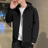 Hooded Jacket Men's Spring and Autumn Korean Trend Jacket Male Student Youth Casual Top Jacket