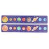 Solar System Model Board Long Blue Background Science Educational Wooden Solar System Puzzle Toy