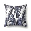 Polyester Pillowcase Ins Style Plant Flowers Nordic Printed Peach Leather Velvet Cushion Cover Sofa Waist Cushion Cover