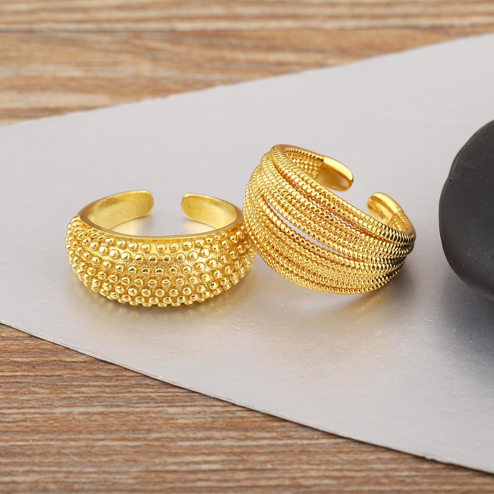Nidin Nieuw Creatief Ontwerp Enkellaags/Meerlaags Open Ringen Verstelbaar Voor Vrouwen Punk Rock Stijl Vinger Sieraden Dagelijkse Feest Cadeaus
