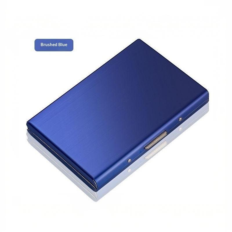 6/10 Slots Stainless Credit Card Holder Men Women Slim Anti Rfid Travel Id Debit Card Metal Case