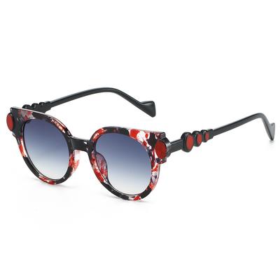 New Retro Gradient Cat Eye Women Sunglasses Fashion Trend Leopard Design UV400 Protection