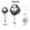 Halloween Deck Retractile Symbol Roll Whirling Clip For IDENTITY Layouts Workplace School Accessories