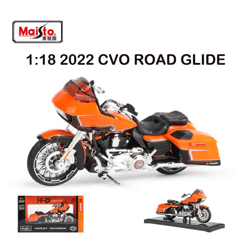 Maisto 1:18 Harley Davidson Cvo Road Glide Simulations-Legierungs-Motorradmodell-Basis
