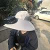 Breathable Sun Hat with Fan Strong Wind Summer Fan Visor Cap Fishing Bucket Hat  Outdoor Travel