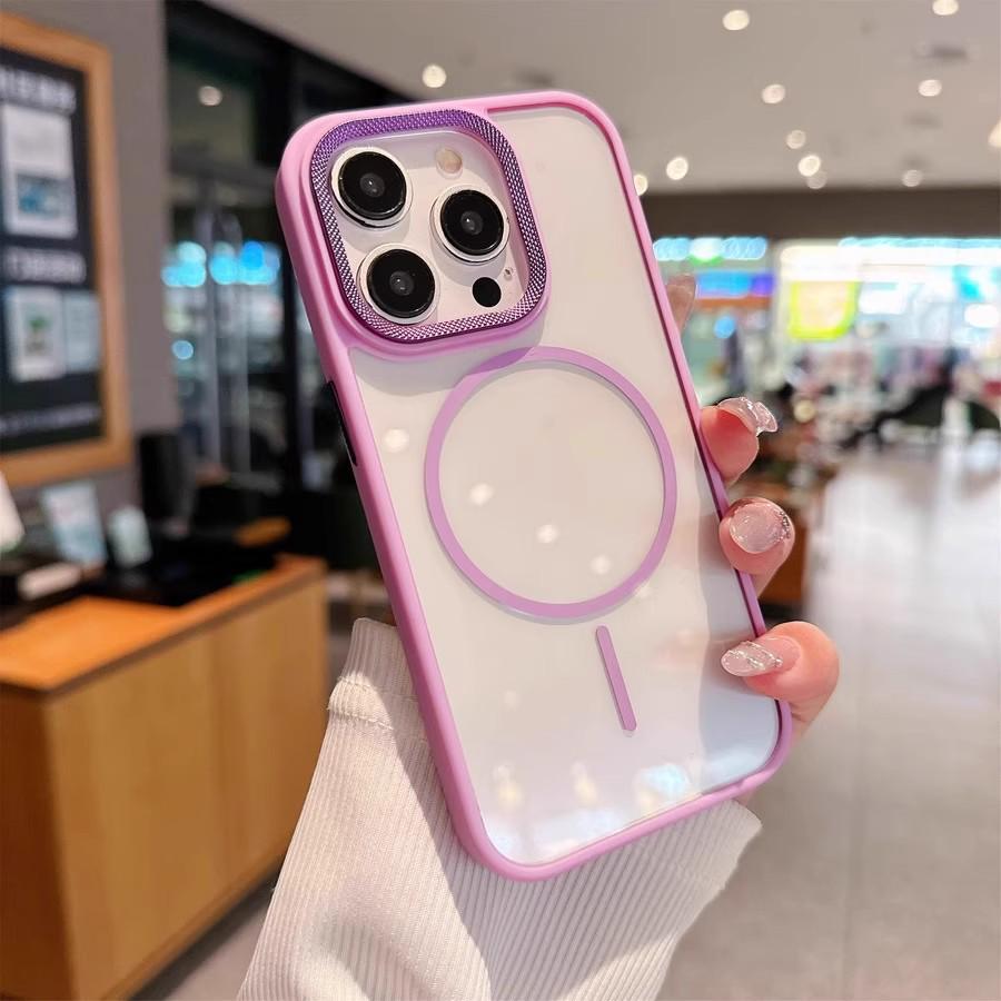 

iPhone 17 Magnetic Case: Drop-Proof, Transparent, Diamond Texture Lens Protection for 14, 15, Pro Max Models. iPhone 17