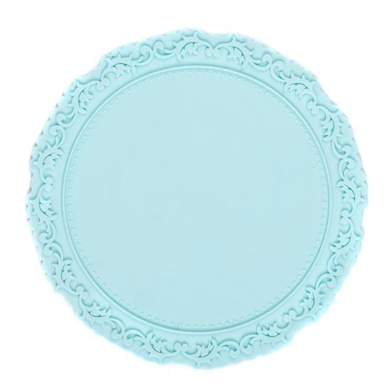 Silicone Placemat Nordic Vintage Lace Pattern Table Mats Heat Resistant Trivet for Hot Dishes Non-Slip Coaster for Kitchen Table