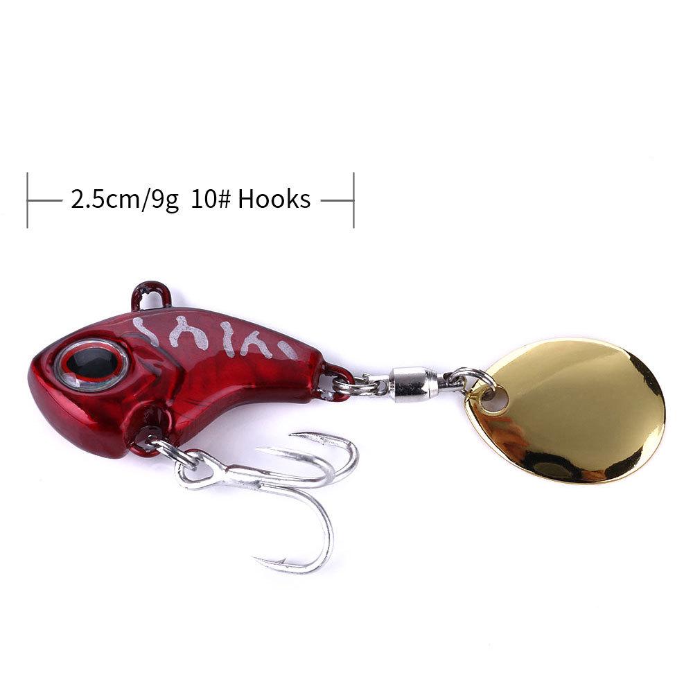 Hengjia Vib Spinner: Rotating Artificial Lure for Sea Bass & Culter