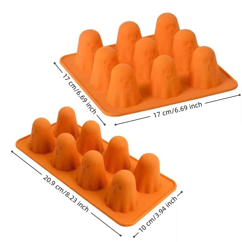 Durable Ghost Silicone Mold Reusable Halloween Baking Molds Multipurpose Ghost Shape Mold Baking