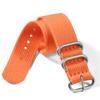 Weave Nylon Strap Gold Silver Black Ring Buckle Ribbed Watchband 18mm 20mm 22mm 24mm for Omega Military Braid Sport Men Bracelet