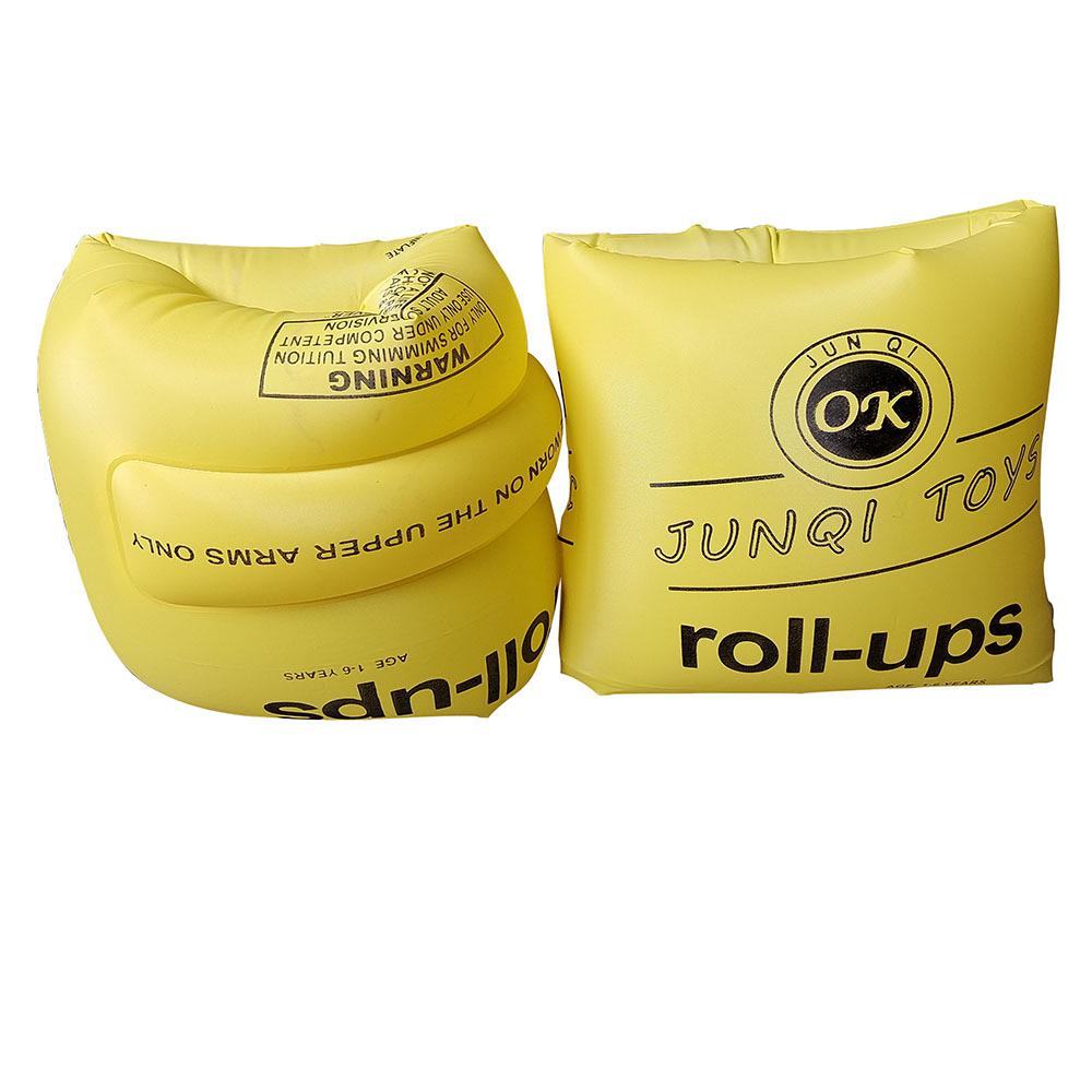 Child & Adult Inflatable Swim Armbands with Double Airbag - PVC Linen Texture