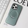 Wireless Charging Strong Magnetic 360° Rotating Ring Stand PU Leather Phone Case For iPhone 17 16 15 14 13 12 Pro tective Case