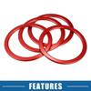 Set of 4 AC Air Vent Outlet Cover Ring Trim for Toyota Tundra 2014- Red