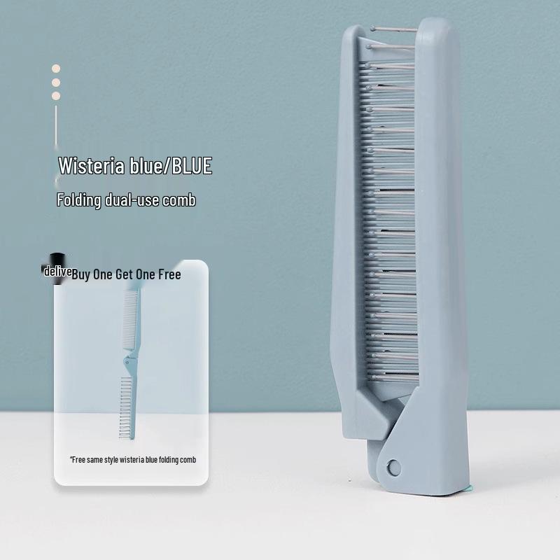 Mini Portable Folding Comb for Women, Girls & Children - Fine Teeth for Braiding & Bangs