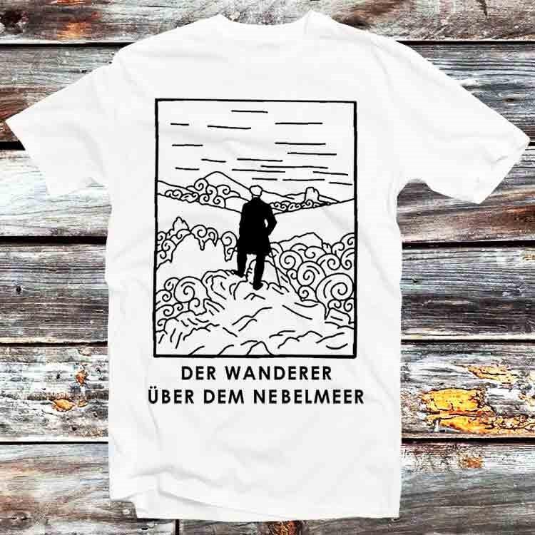 

Van Gogh Wanderer Above The Sea of Fog Der Uber Dem Nebelmeer T Shirt B1381 4XL