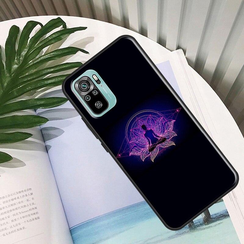 Mandala Chakra Yoga Case For Xiaomi Redmi Note 11 Pro Back Cover For Redmi Note 10 8 9 Pro 9S 10S 9A 9C 9T
