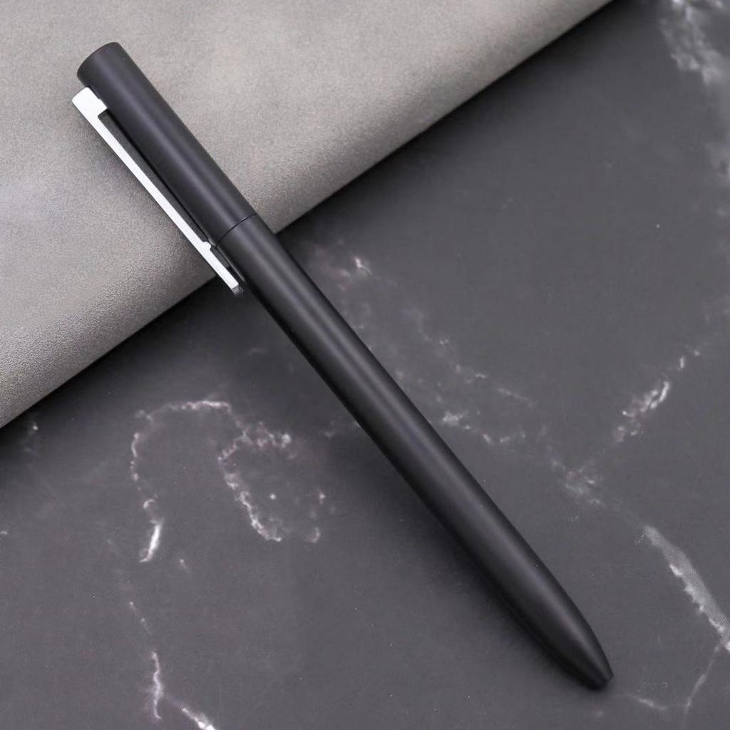 Penna a Gel Rotante in Metallo Penna Segnatrice con Ricariche per Penne Segnatrici Metalliche Xiaomi 0,5 MM Scrittura Fluida Sobria Elegante e Solida Ufficio Business