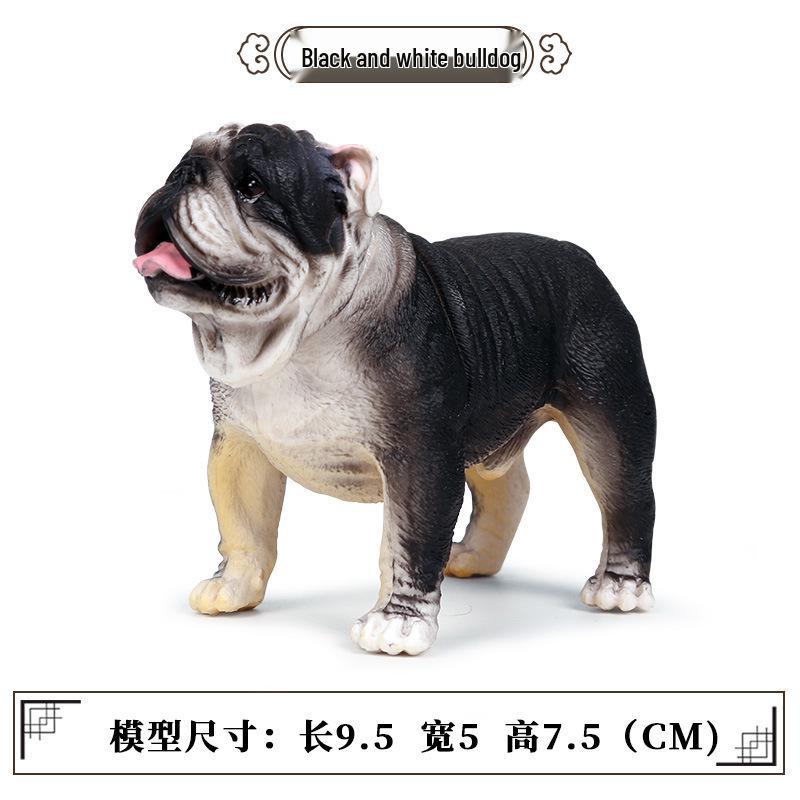 English Bulldog Puppy Car Ornament - Cute Pet Dog Figure Decoration Toy