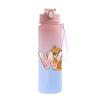 Cartoon Letter Printed Lovely A-Z 750ML Water Bottle Large Capacity Drinking Cup Portable Outdoor Sports Water Cup Children Gift