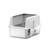 Top Entry Stainless Steel Cat Litter Box Extra Large With High Sides Leak Proof Detachable Easy Clean Pet Toilet Cross Border