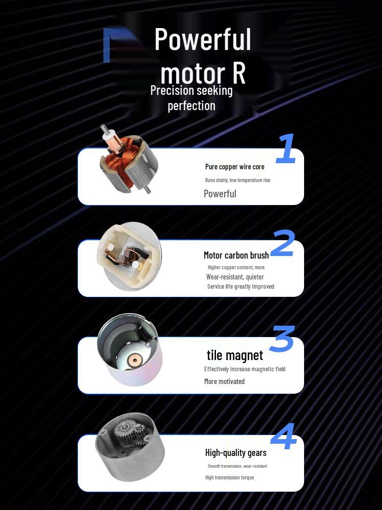 Mini Adjustable Speed DC Geared Motor with Eccentric Shaft, 520 Motor 12V/24V