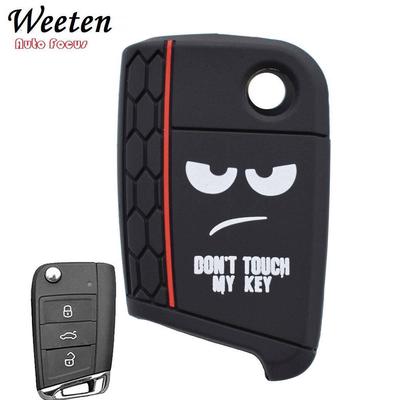 Siliconen Sleutel Case Cover Voor VW Polo Golf 7 Tiguan voor Skoda voor SEAT Ateca Leon Ibiza 2016-2019
