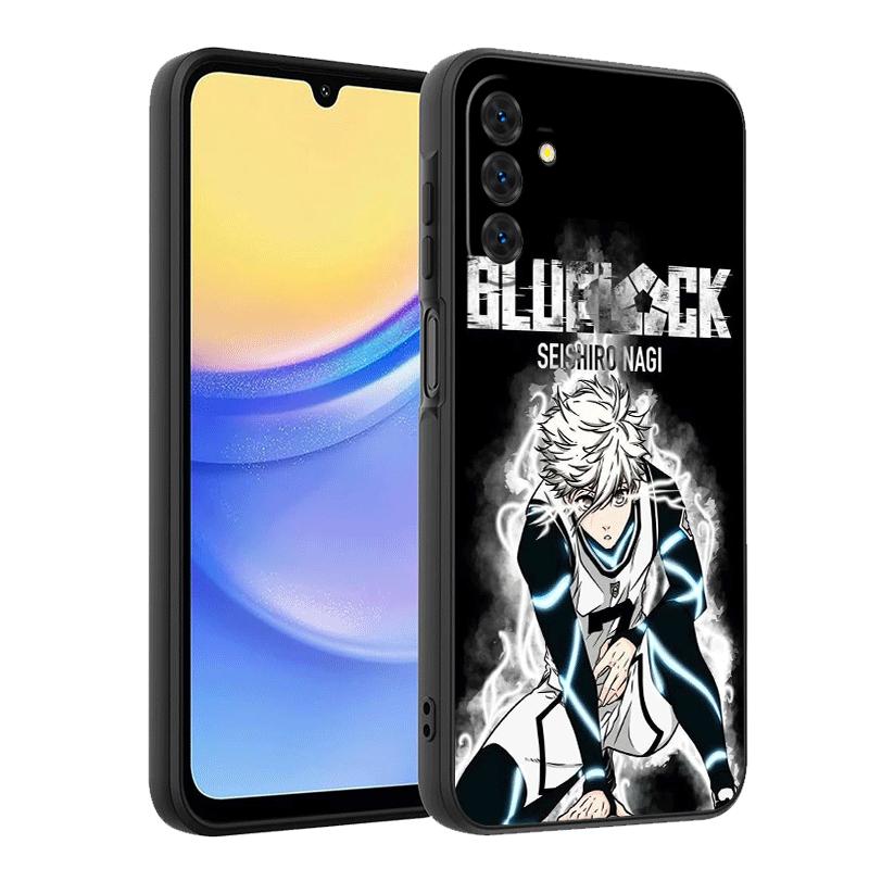 Blue L-Locks Nagi Seishiro Soft Phone Case for Samsung A17 A37 A57 A16 A26 A36 A56 A15 A25 A35 A55 A14 A24 A34 A54 A13 A23 A33 A