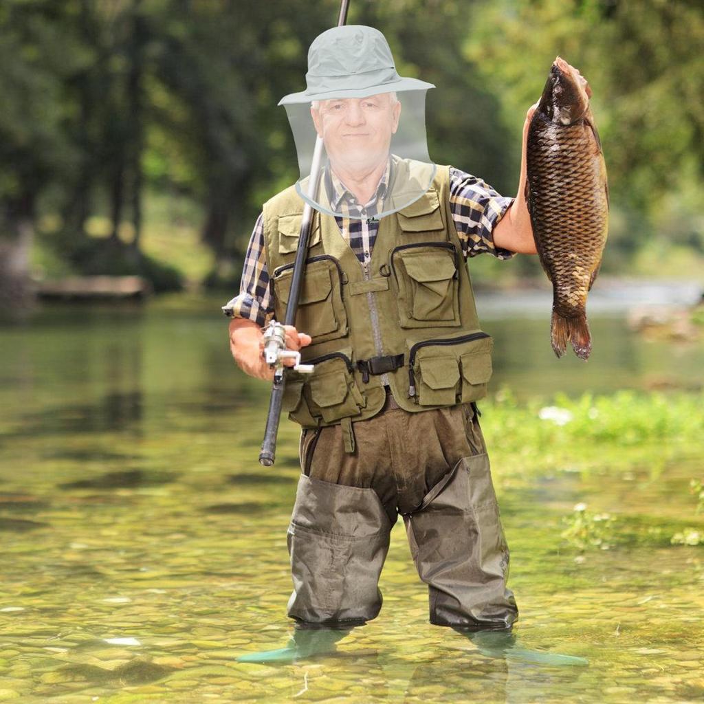 Mosquito Hat With Hiddens Net Mesh Repellent Insect Bee Protection Men Women Outdoor Sunscreen Fishing Cap
