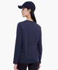Aigle Official and Dark Size M Moisture-Wicking, Quick-Drying, Antibacterial, Odor-Resistant Long-Sleeve T-Shirt, Women's RP, Navy, (OTFBH64)