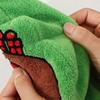 Creative Xmas Hanging Hand Towel Kawaii Santa Claus Handkerchief  Kitchen Cleaning