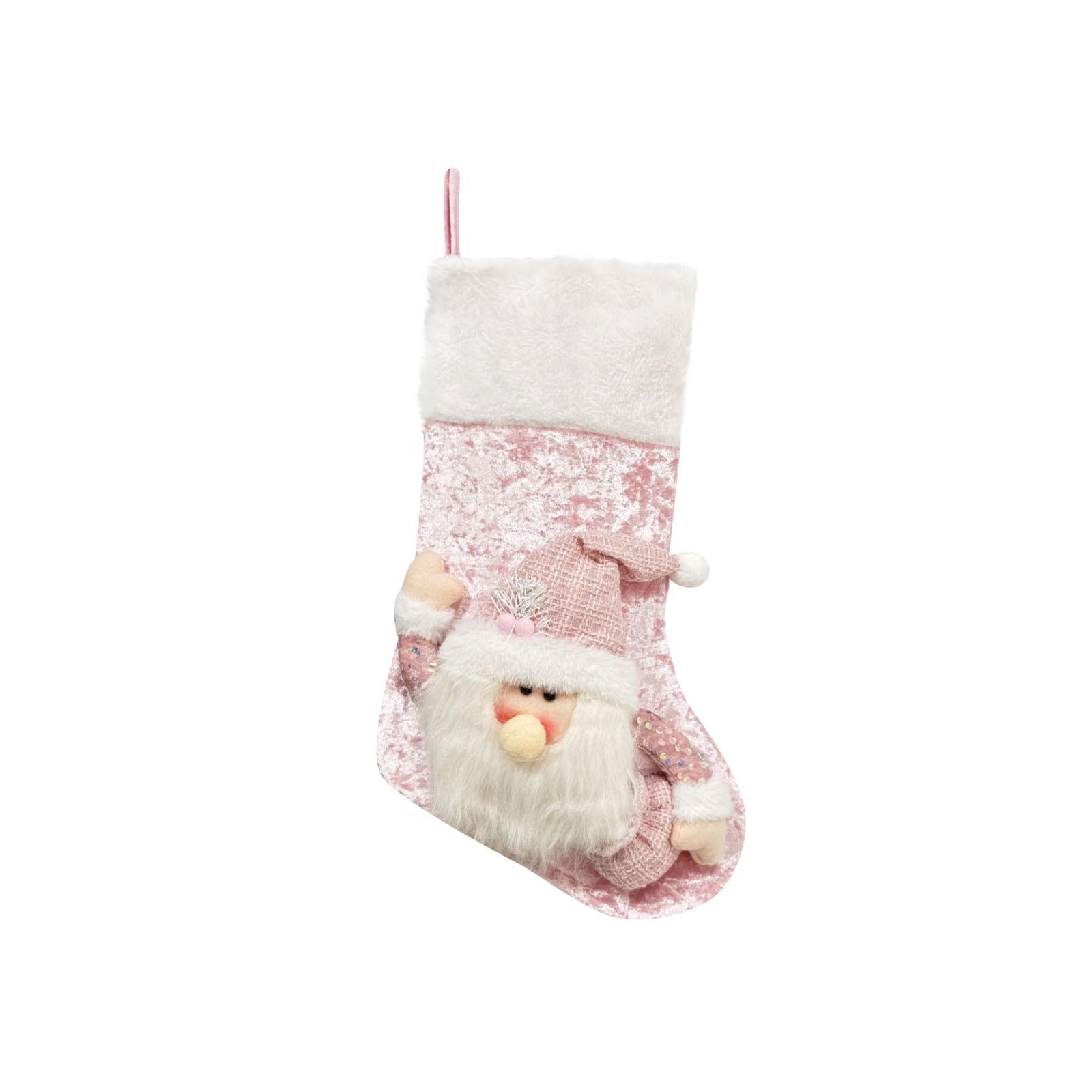 

Рождественские украшения, конфетные носки, вышитые стариком, рождественские носки, рождественские детские подарочные носки, подарочный пакет, подвеска One Size