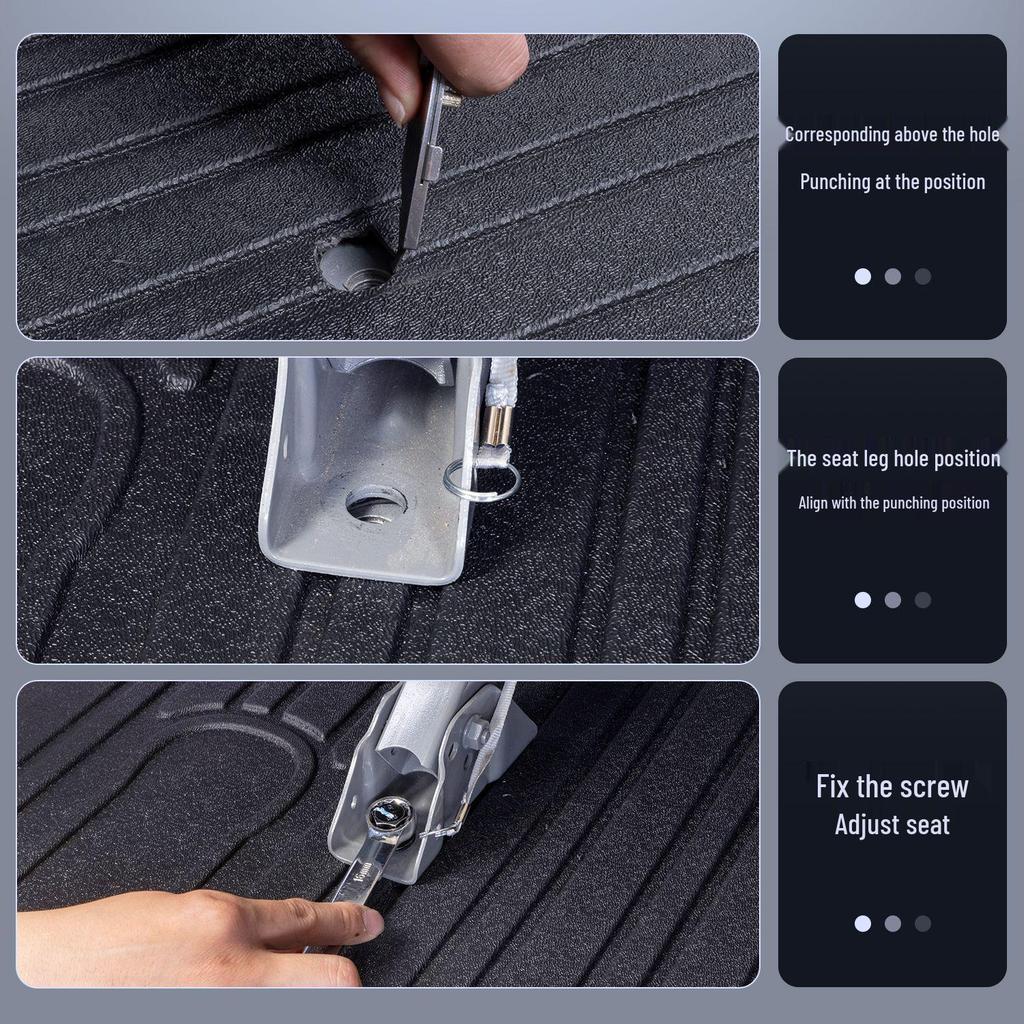 Durable TPE Rear Wheel Hub Full Coverage Car Floor Mats for Wuling Zhengcheng.