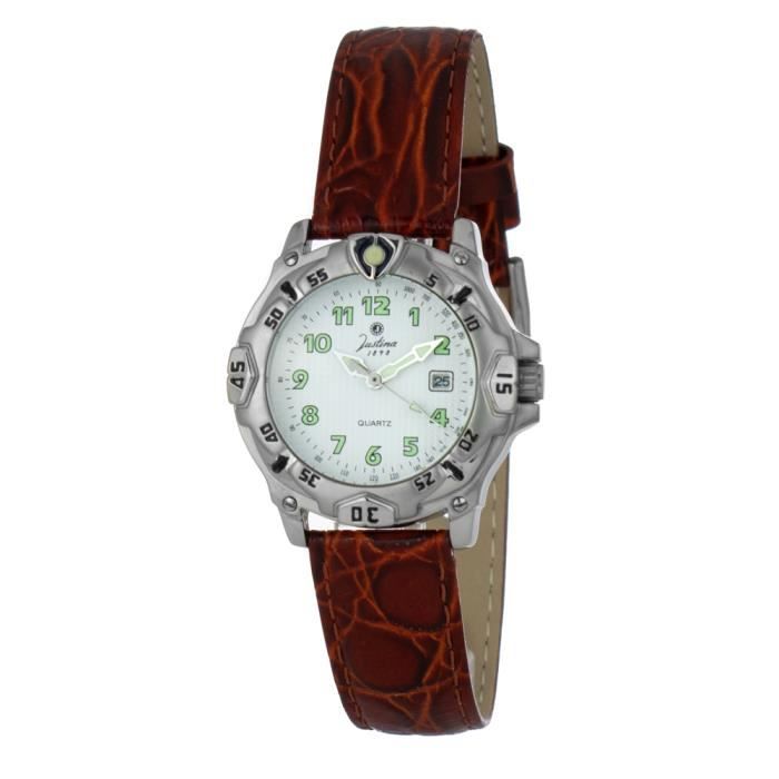 Montre Femme Justina 32555M Argent - Quartz - Analogique - Marque Justina