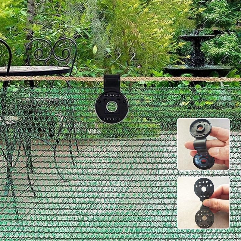 20/50100Pcs Awning Plastic Clips Outdoor Shade Cloth Net Clip Camping Garden Tool Buildings Fence Net Fix Clamp Awning Hook