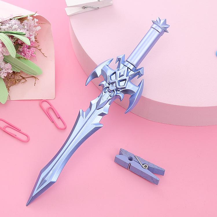 Anime Sword Pen - Creative Stationery Gel Pen in Cute Weapon Shape for Students and Office Use