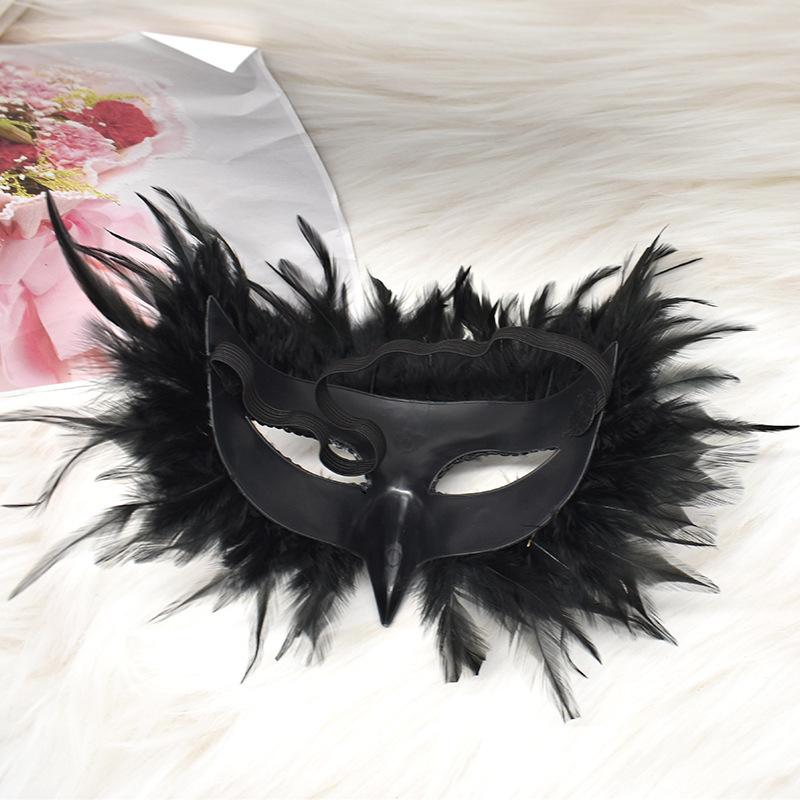 Women Bird Beak Eagle Mask Cosplay Owl Feather Gothic Animal Masks Masqueade Halloween Carnival Dress Up Party Costume Gifts