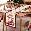 Christmas Elk Table Runner Christmas Decorations For Home 2026 Navidad Natal Xmas Table Decor Gifts Happy New Year Tablecloth