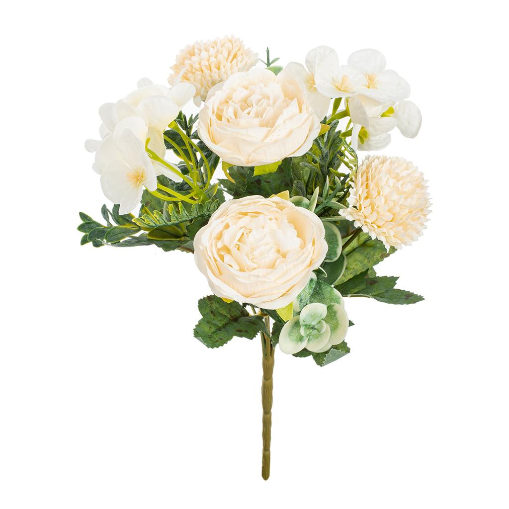 Artificialflower Silk Peony Chrysanthemum Outdoor Garden Wall Wedding Bridal Bouquet Christmas Home Vase Festival Party Diy Gift