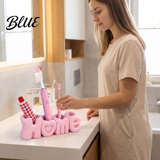 Toothpaste Holder for Style Multi Compact 4-Compartment Toothbrush Holder Counter HOME Organizer Modern Compartment Storage