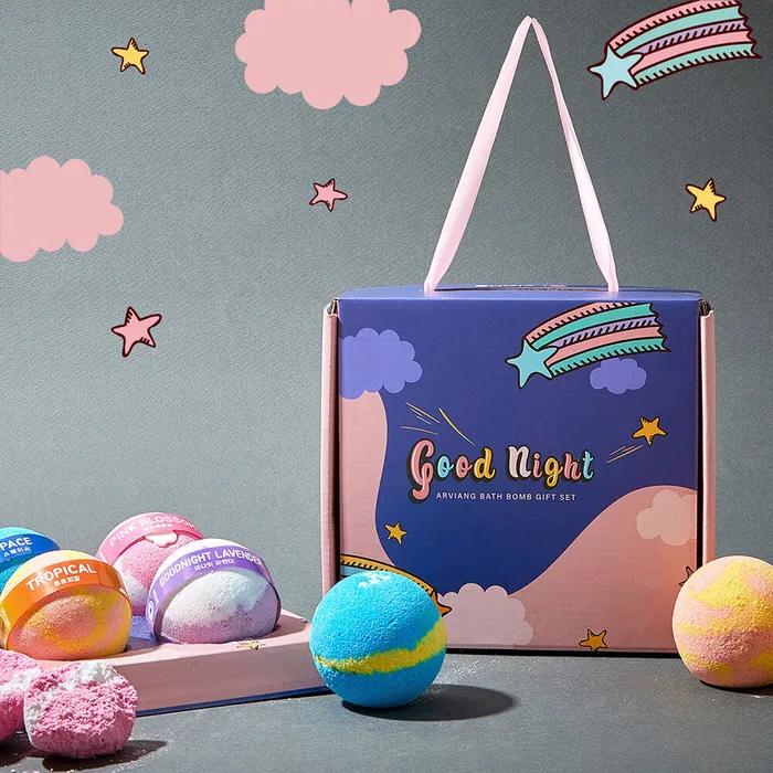 

Bubble Bath Good Night 4-piece Gift Set, Bath Bomb